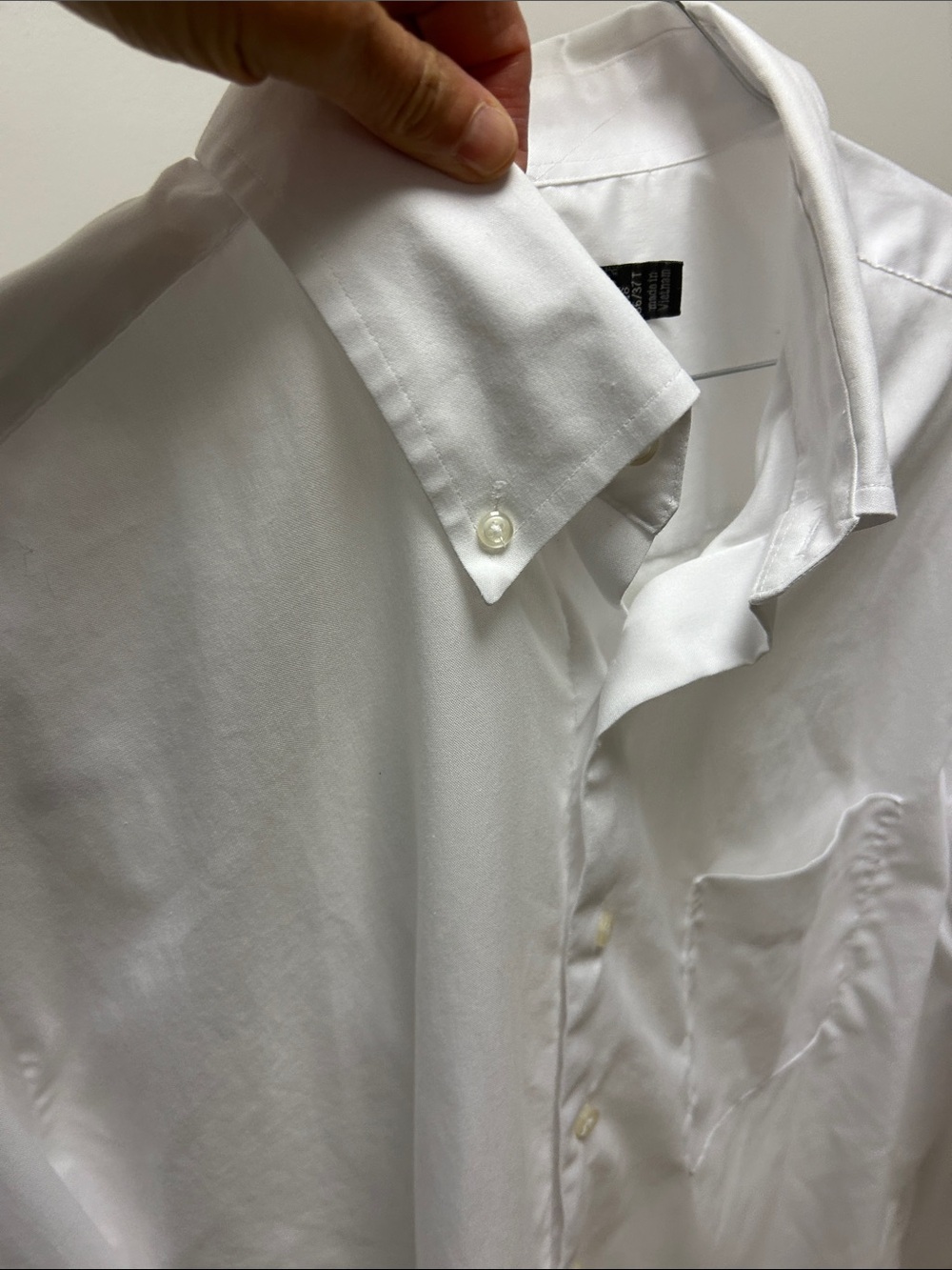 Men's White Dress Shirt – Classic Long Sleeve Button-Up image 5